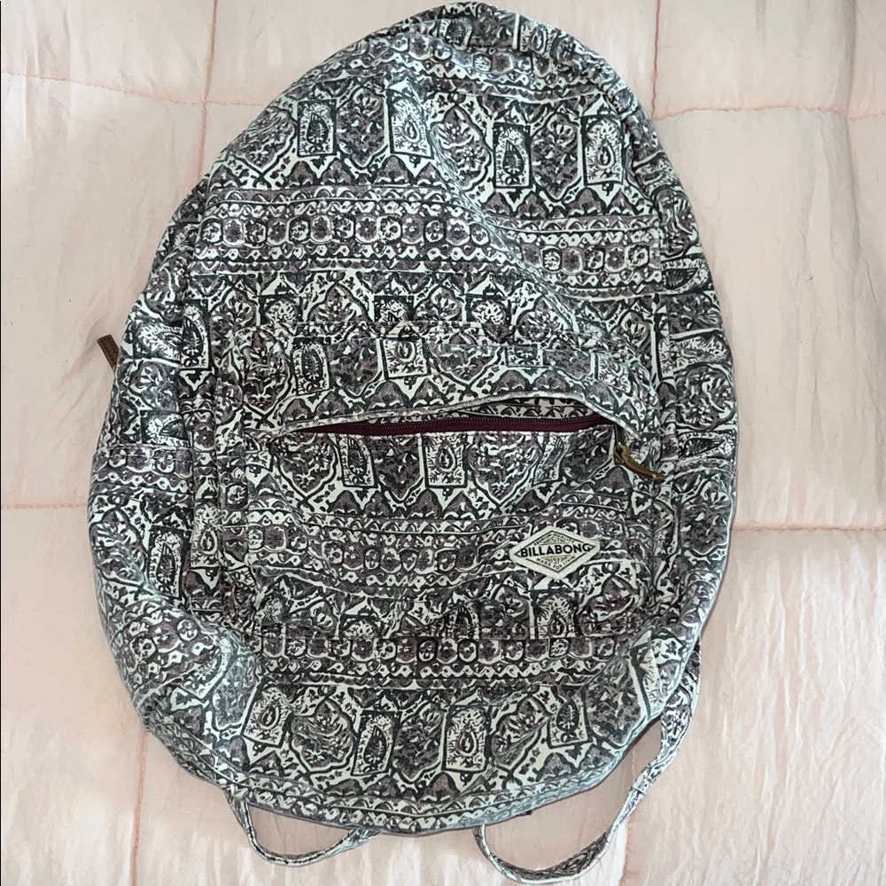 Billabong Black and White Patterned Women's Backpack